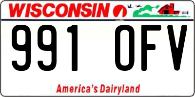 WI license plate 991OFV