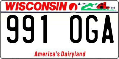 WI license plate 991OGA