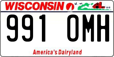 WI license plate 991OMH