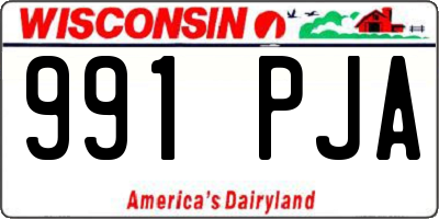 WI license plate 991PJA