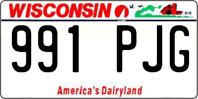 WI license plate 991PJG
