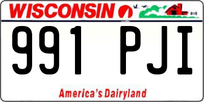 WI license plate 991PJI