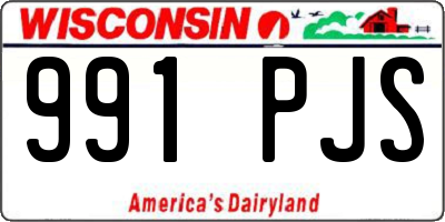 WI license plate 991PJS