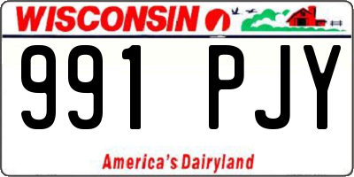 WI license plate 991PJY