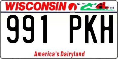 WI license plate 991PKH