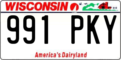 WI license plate 991PKY