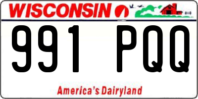WI license plate 991PQQ