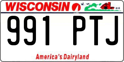 WI license plate 991PTJ