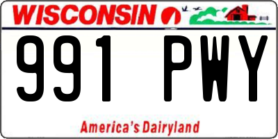 WI license plate 991PWY