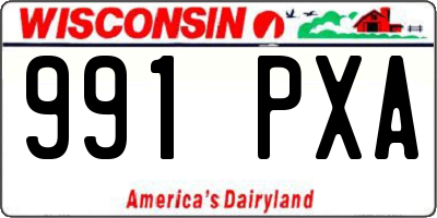 WI license plate 991PXA