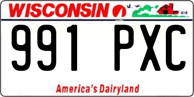 WI license plate 991PXC