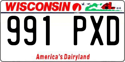 WI license plate 991PXD