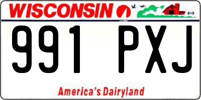 WI license plate 991PXJ