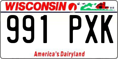 WI license plate 991PXK