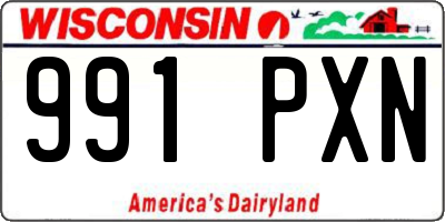 WI license plate 991PXN