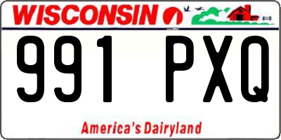 WI license plate 991PXQ