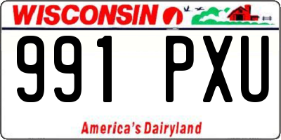 WI license plate 991PXU