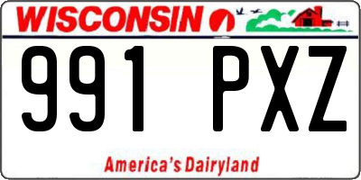 WI license plate 991PXZ