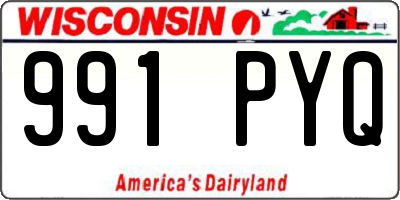 WI license plate 991PYQ