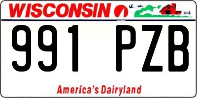 WI license plate 991PZB
