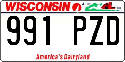 WI license plate 991PZD