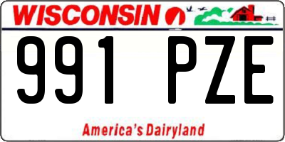 WI license plate 991PZE