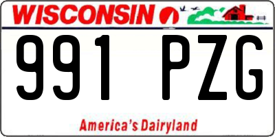 WI license plate 991PZG