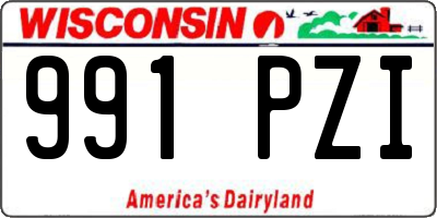 WI license plate 991PZI