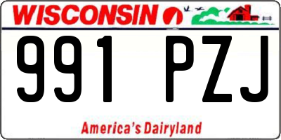 WI license plate 991PZJ