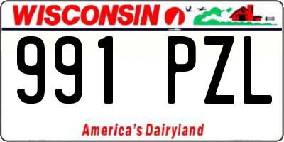 WI license plate 991PZL