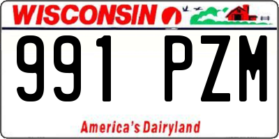 WI license plate 991PZM