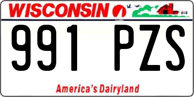 WI license plate 991PZS