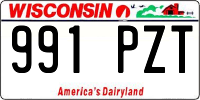 WI license plate 991PZT