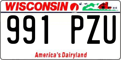 WI license plate 991PZU