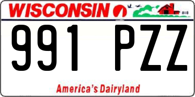 WI license plate 991PZZ