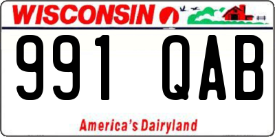 WI license plate 991QAB