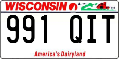 WI license plate 991QIT