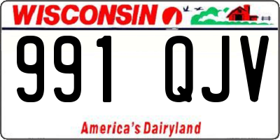 WI license plate 991QJV