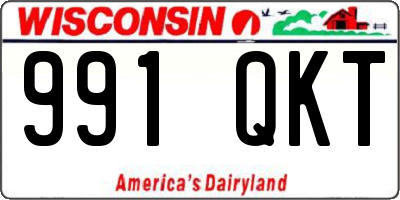 WI license plate 991QKT