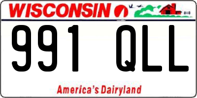 WI license plate 991QLL