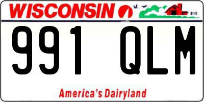WI license plate 991QLM