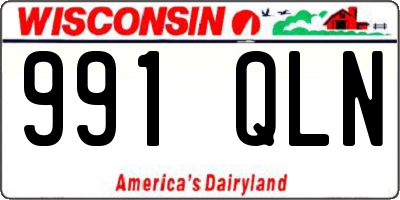WI license plate 991QLN