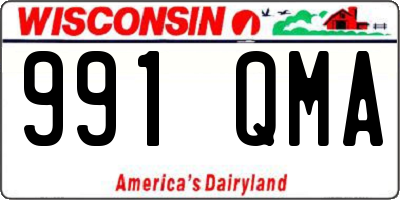 WI license plate 991QMA