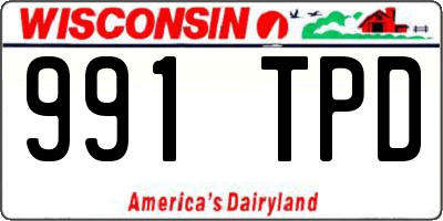 WI license plate 991TPD