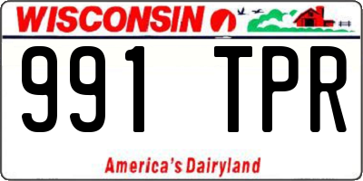 WI license plate 991TPR
