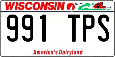 WI license plate 991TPS