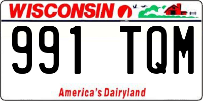 WI license plate 991TQM