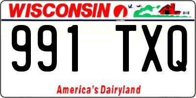 WI license plate 991TXQ