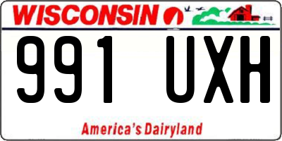 WI license plate 991UXH