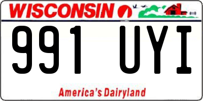WI license plate 991UYI